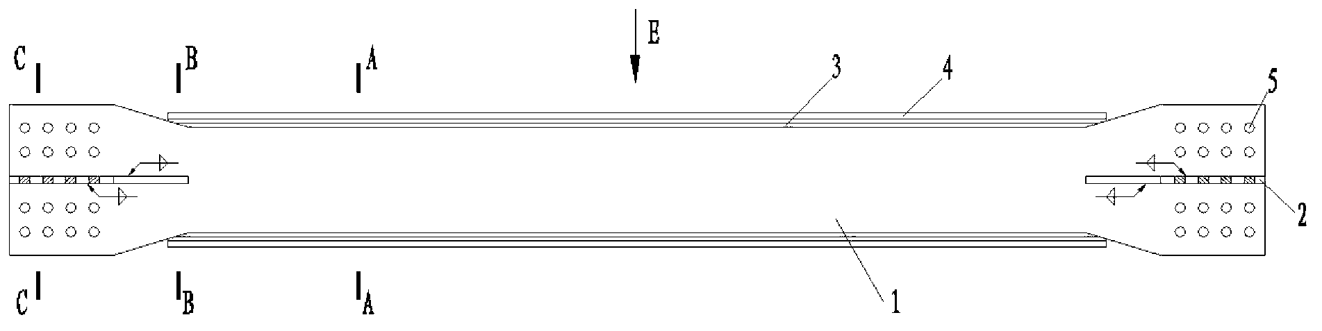 Fiberglass-reinforced plastics (FRP) section bar buckling-resisting supporting structure