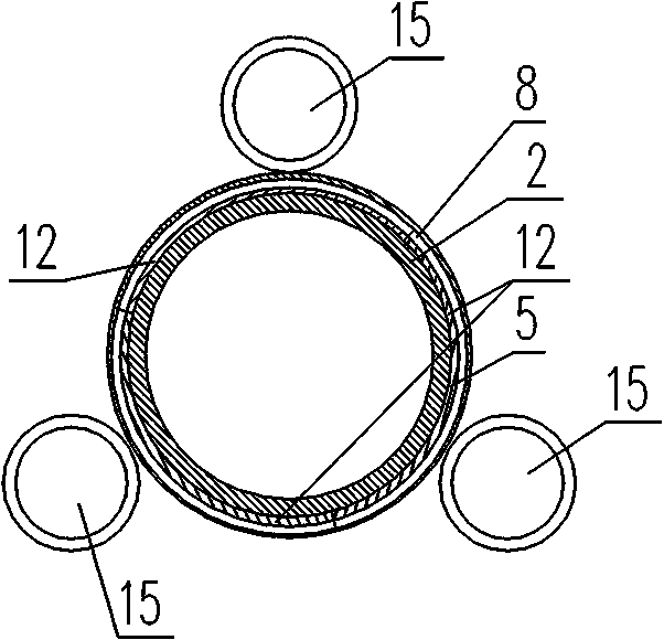 Spinning part support type corrugated pipe spinning equipment and forming method