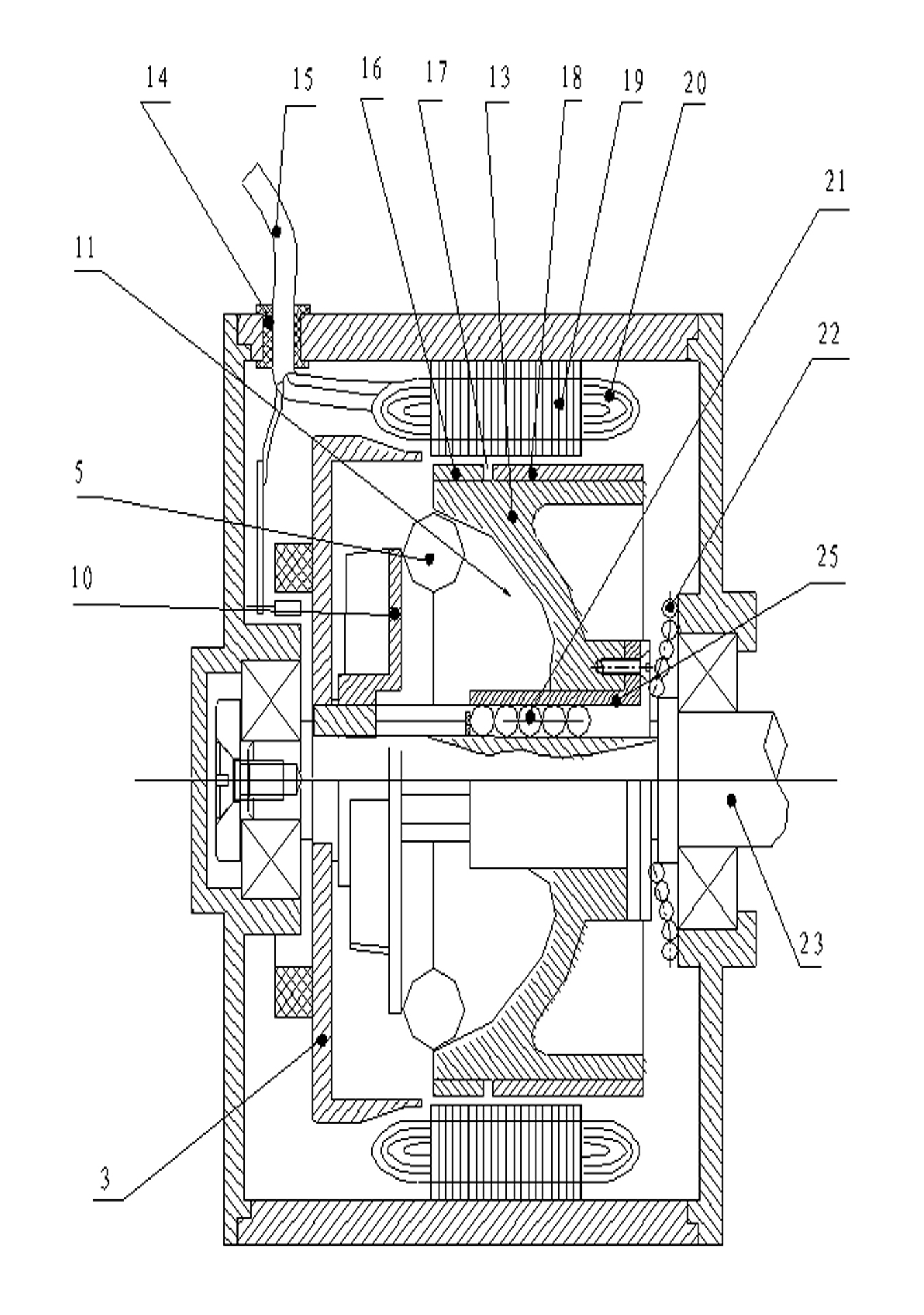 Rotor slippage complementary exciting permanent-magnetic brushless variable speed motor