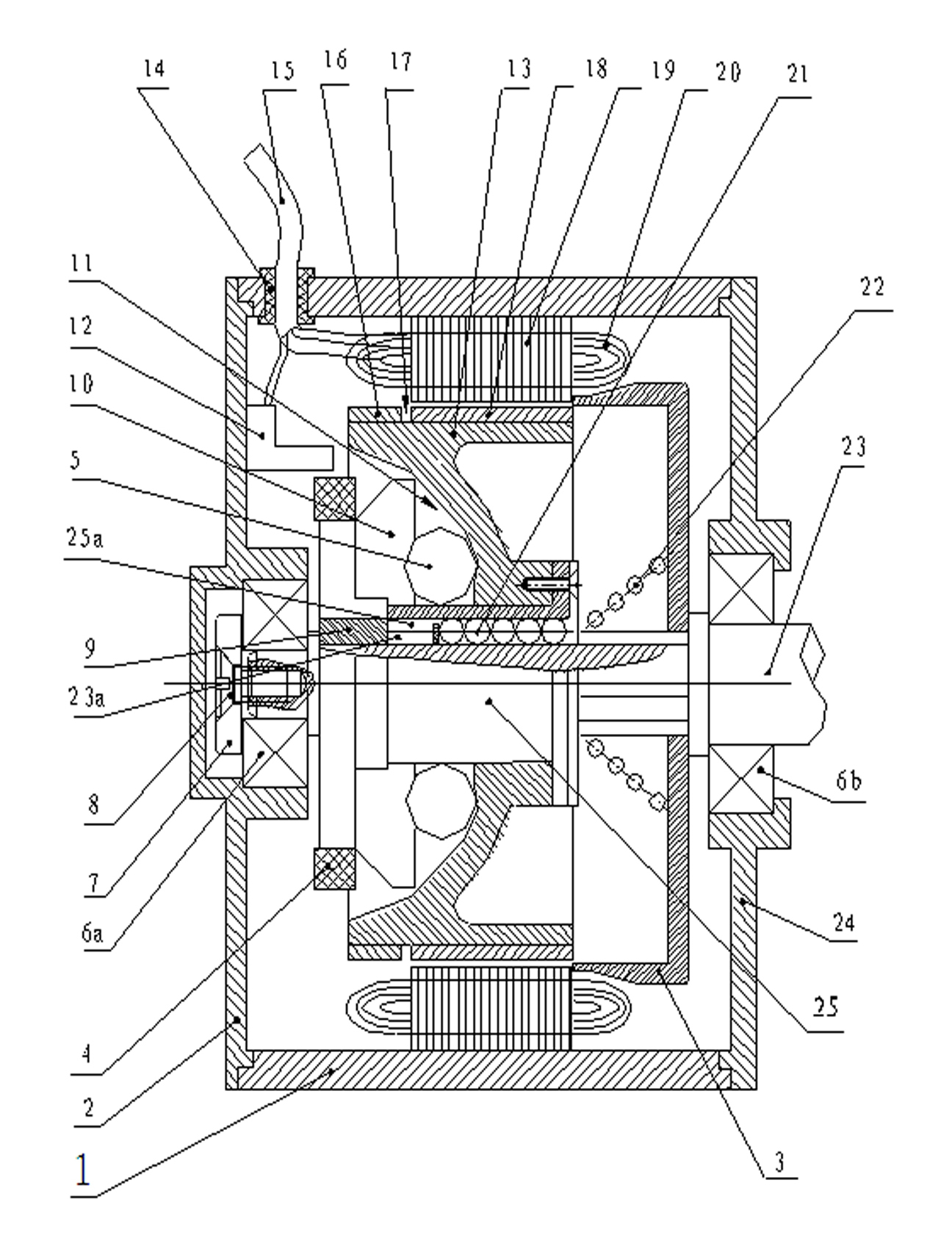 Rotor slippage complementary exciting permanent-magnetic brushless variable speed motor