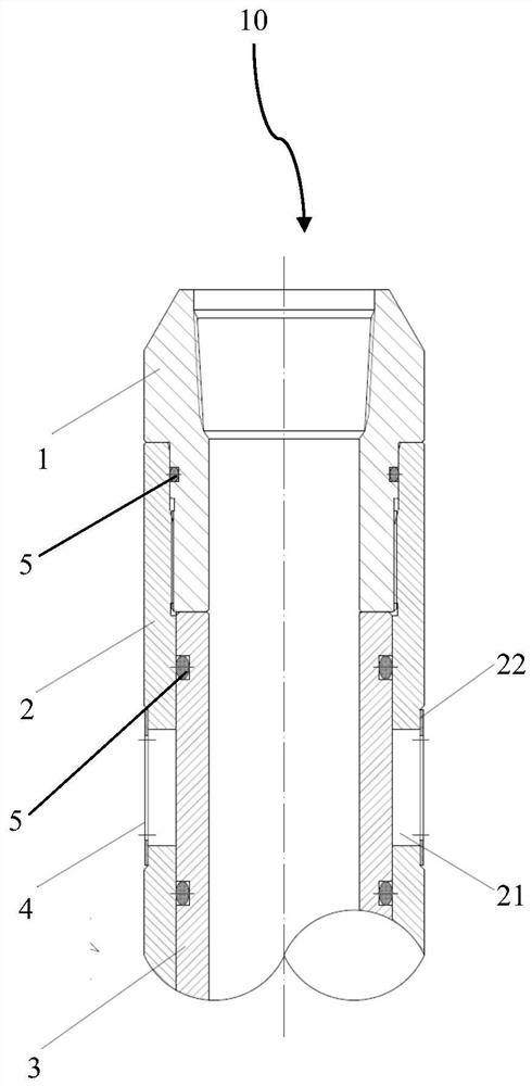 Flow guide hole protection device