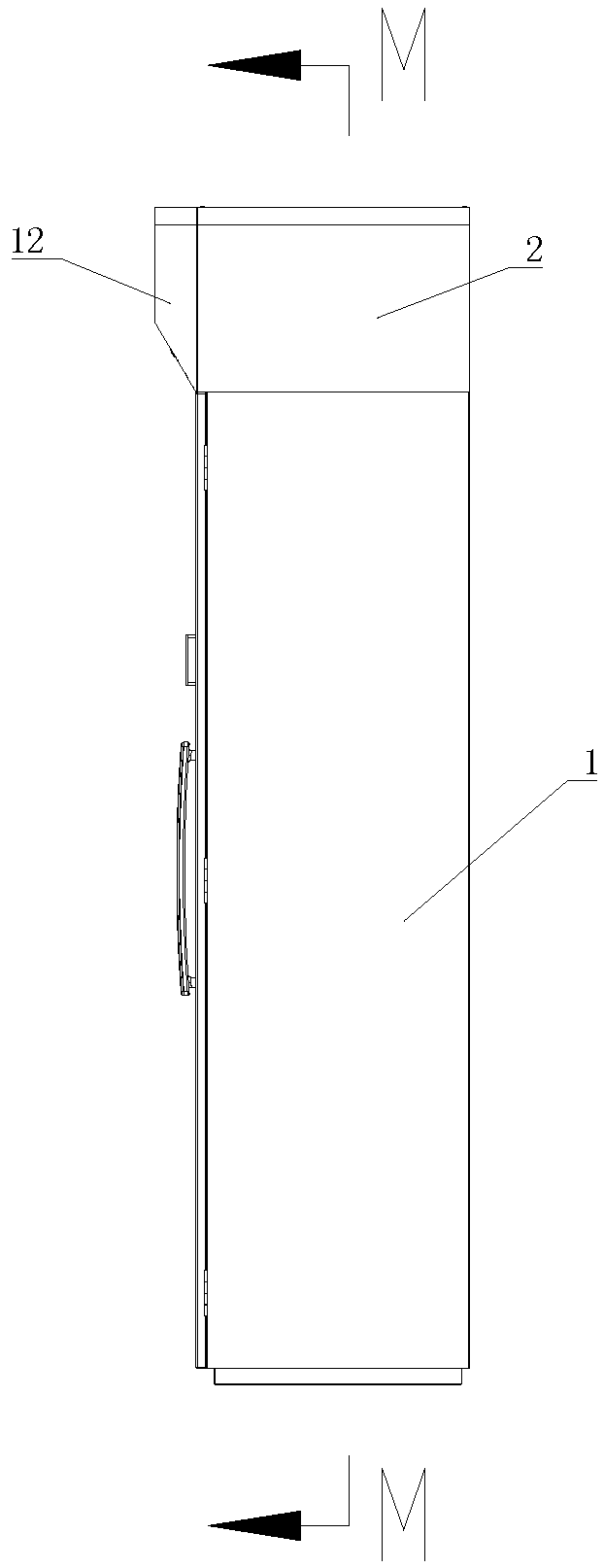 Non-duct self-purification medicine storage cabinet