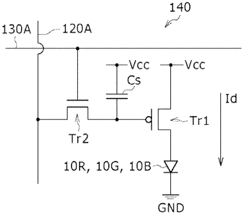 Organic EL display device and method for production of the same