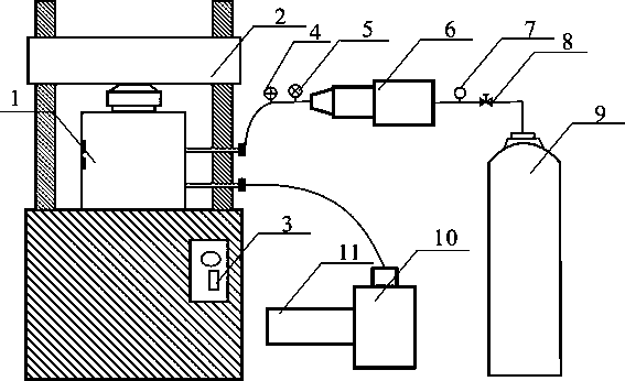 Test system and method for testing type-I fracture toughness of deep rock mass