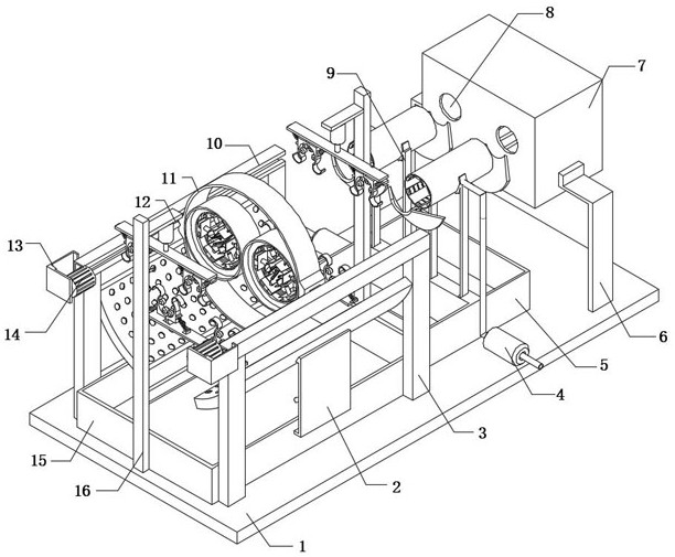 A surface treatment device for steel wire rope