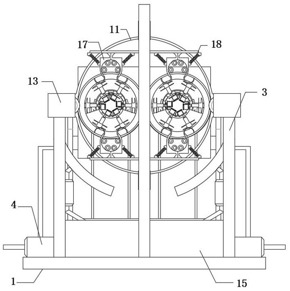 A surface treatment device for steel wire rope