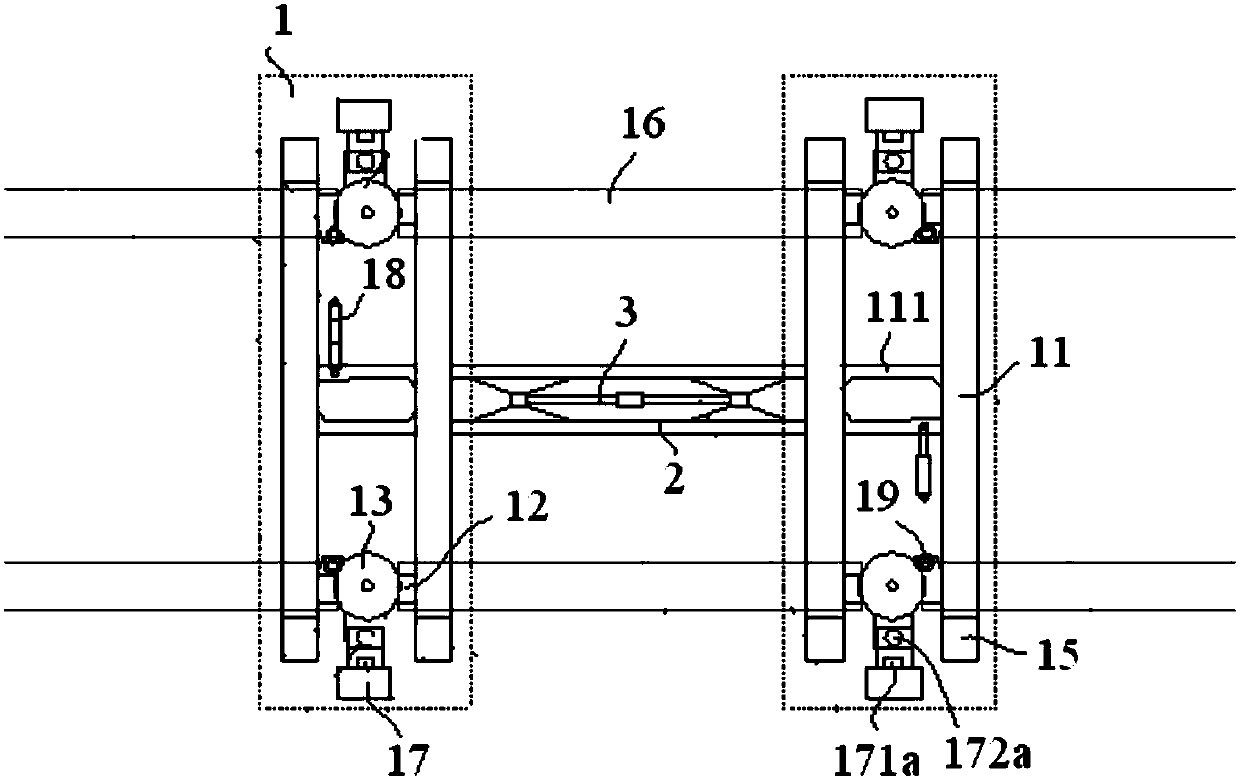 Maglev train and running gear thereof