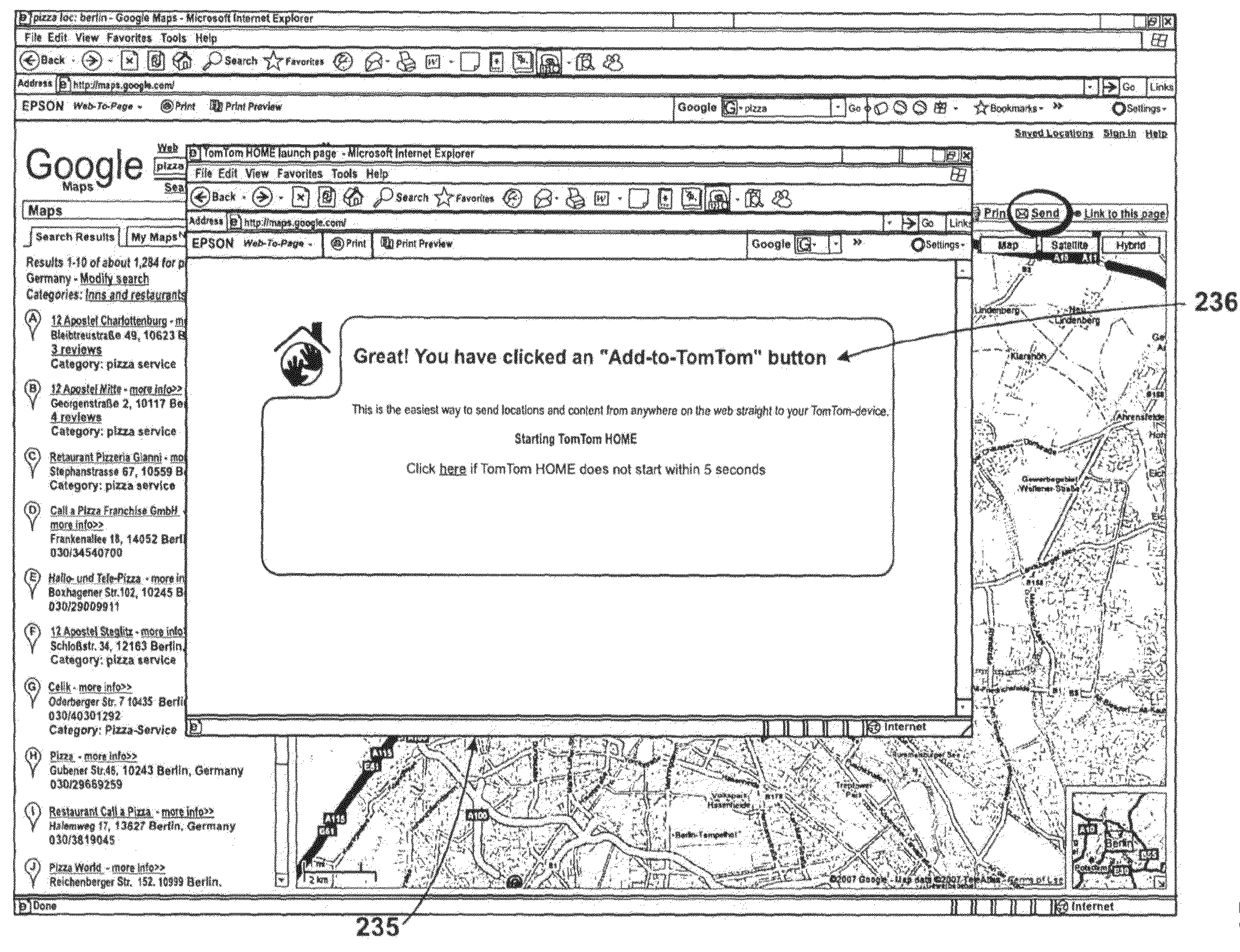 Location data processing apparatus and method of importing location information