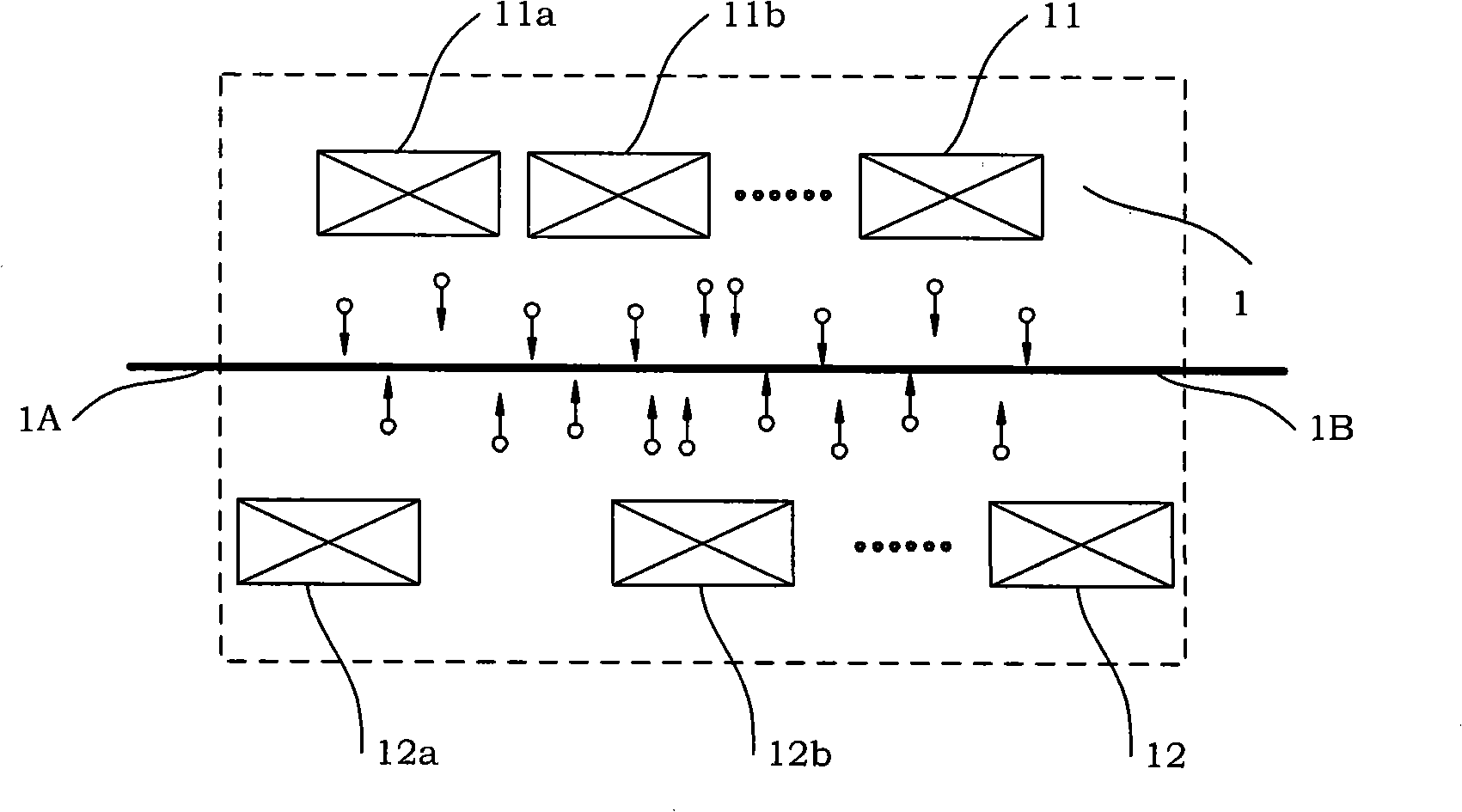 Industrial production system for producing high-silicon strip with magnetron sputtering continuous two-sided codeposition process