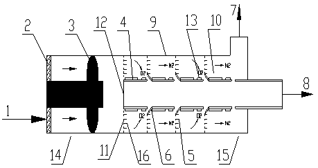 A device for separating oxygen from air