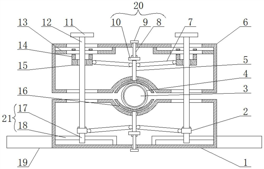 A reversible square tube welding tool