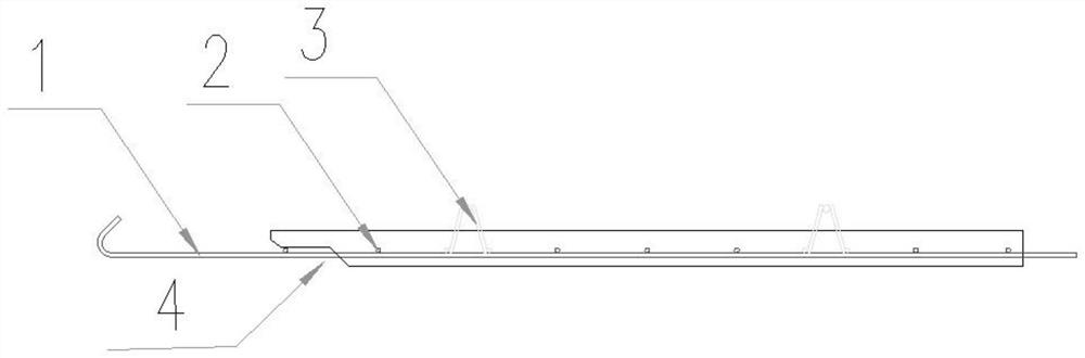 Laminated slab post-pouring joint structure and construction method