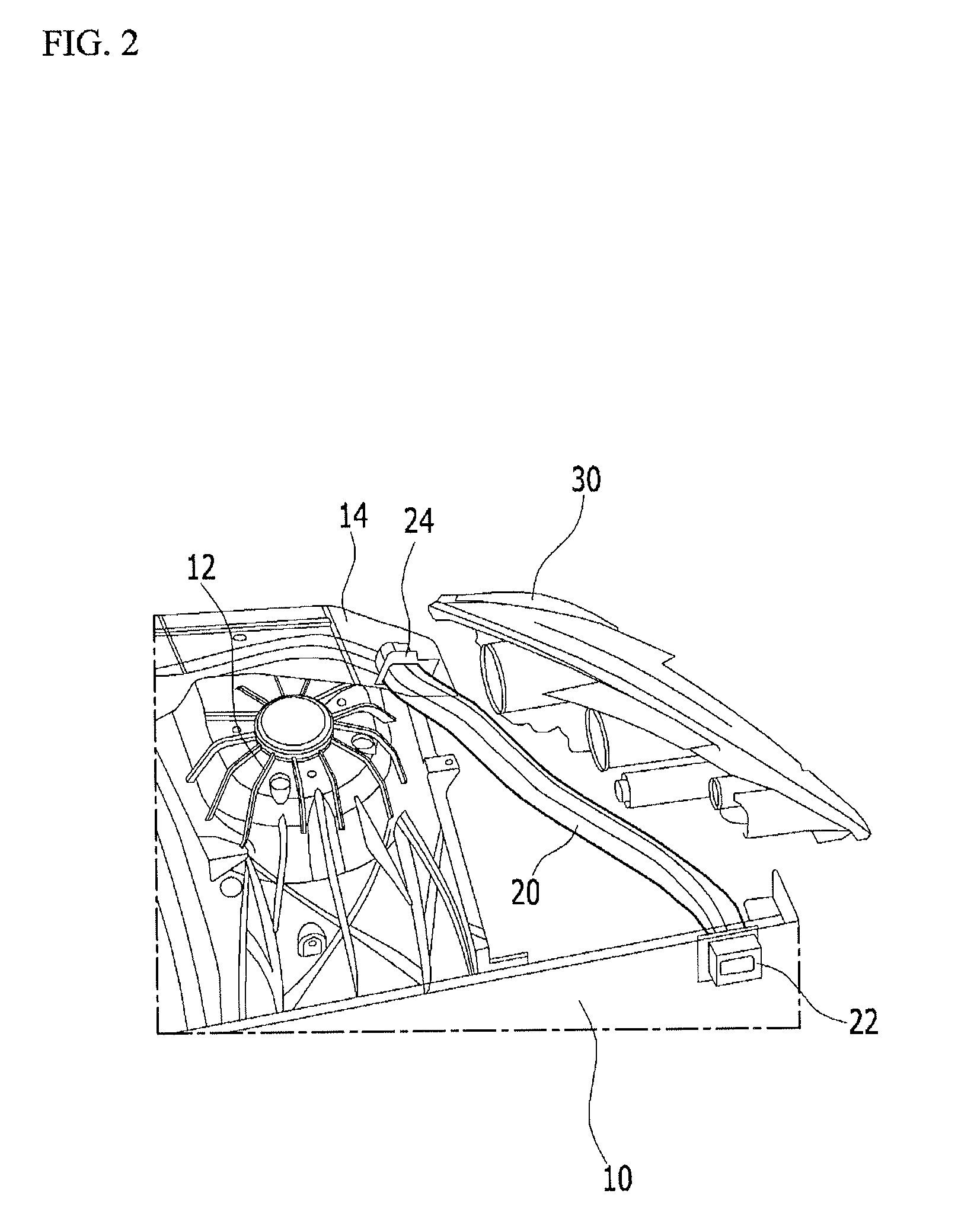 Vehicle body reinforcing structure