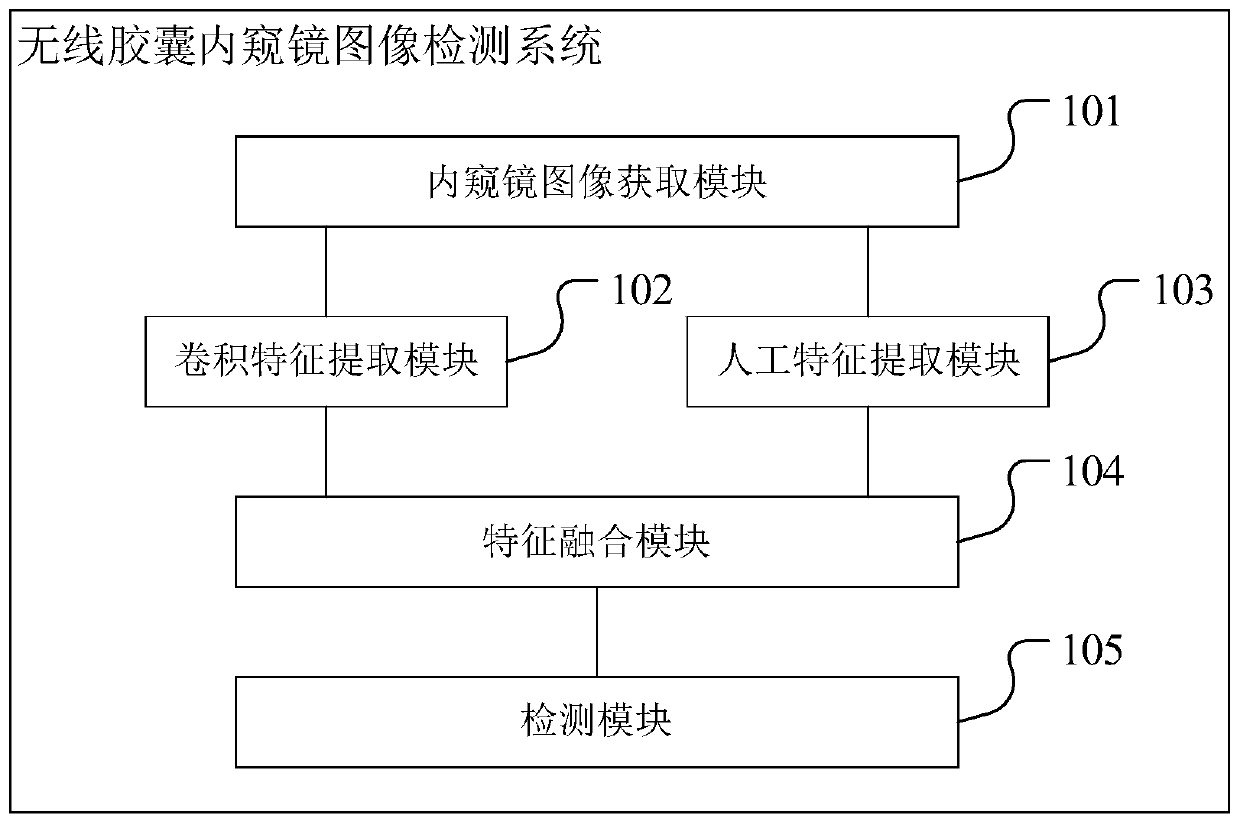 Wireless capsule endoscope image detection system and detection method