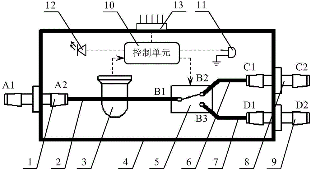 Device and system for detecting liquid and bubbles in gas transmission pipelines