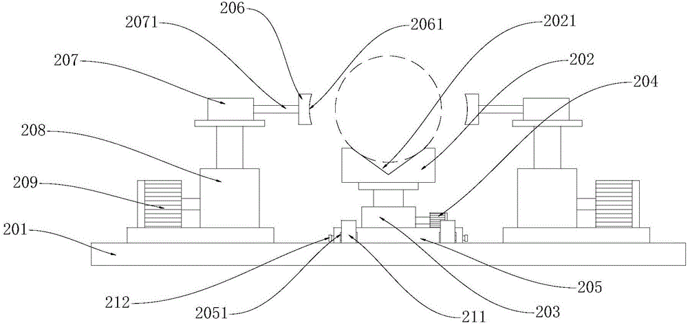 Pipe inner wall processing system with screw-nut structure