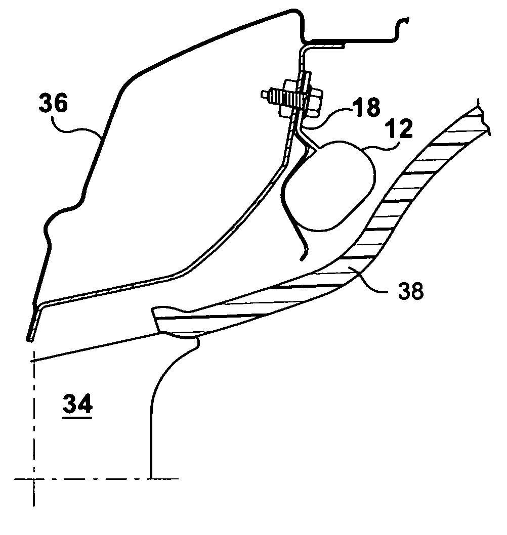 Method for storing a side curtain air bag