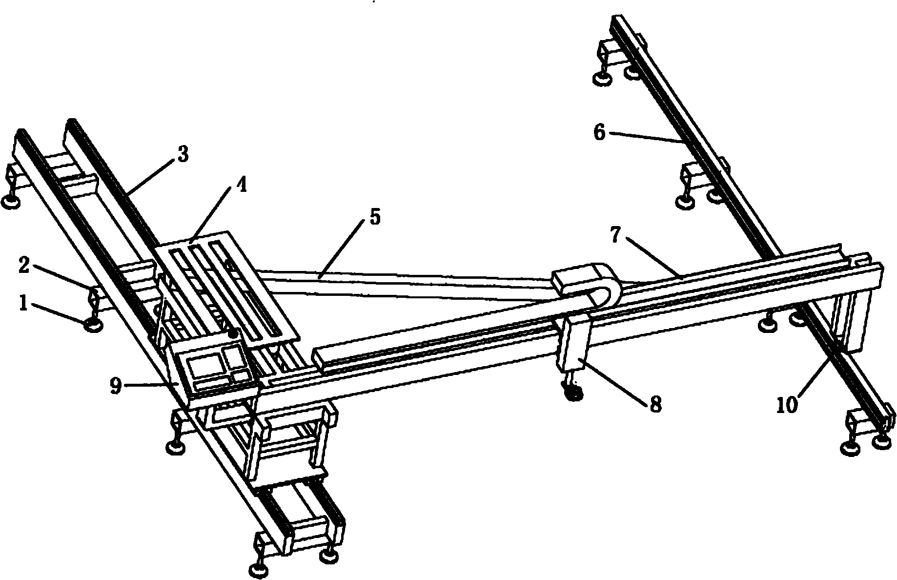 Light-duty gantry numerical control cutting machine