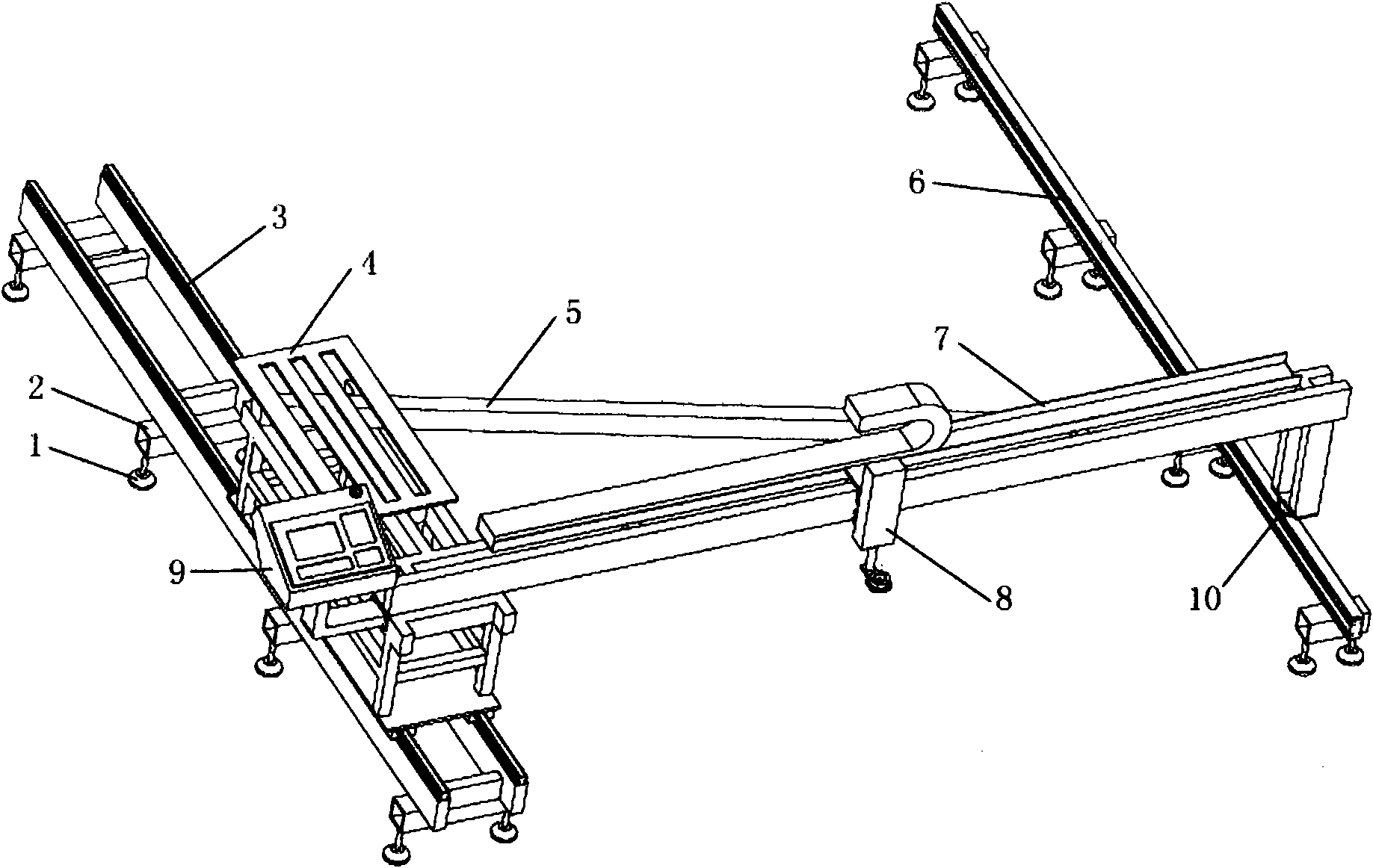 Light-duty gantry numerical control cutting machine