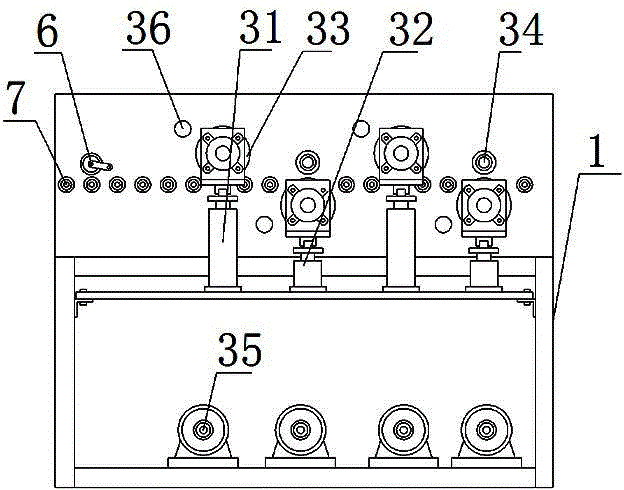 Circuit board grinding board air drying processing device