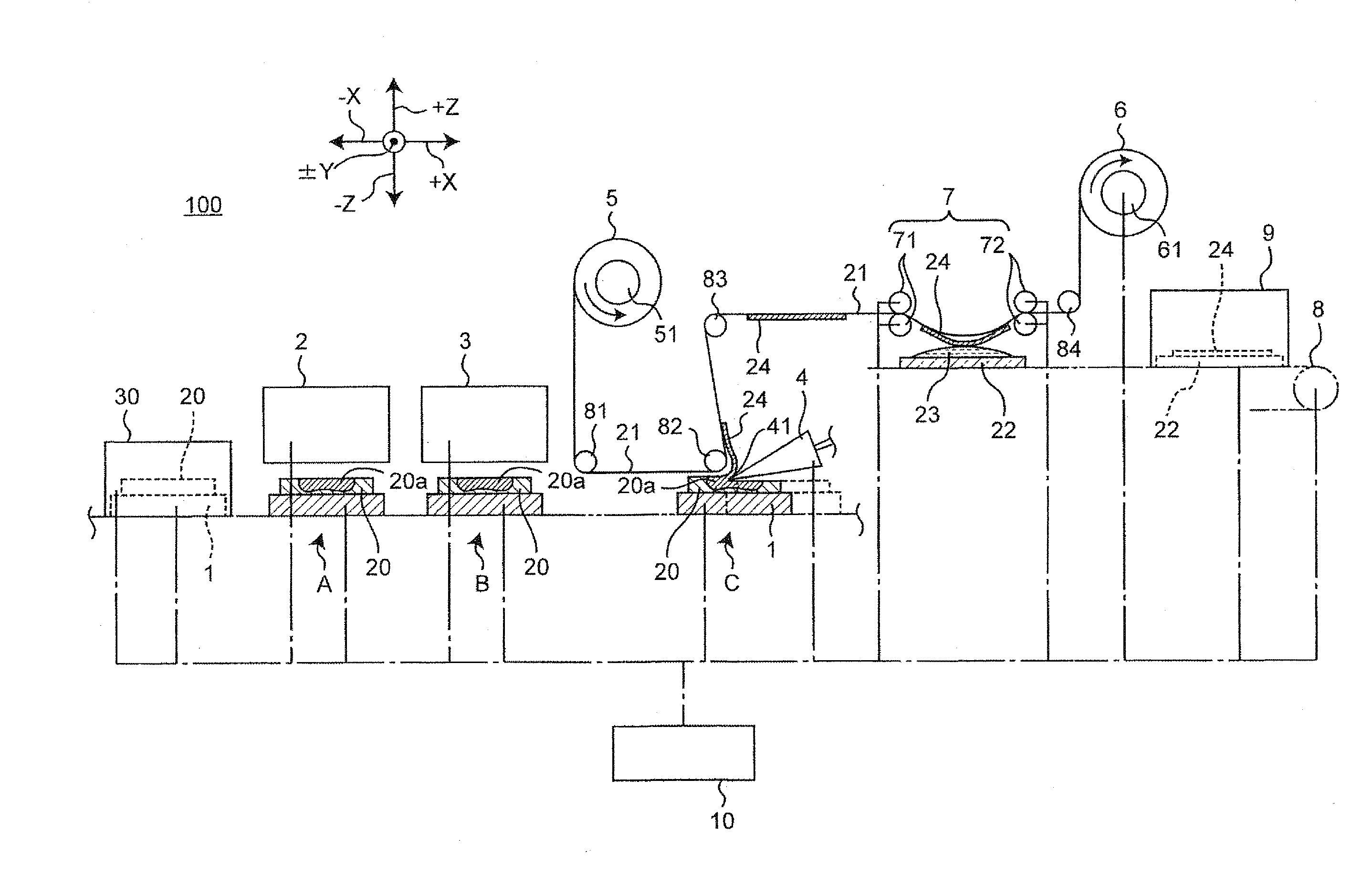 Sliced specimen preparing apparatus