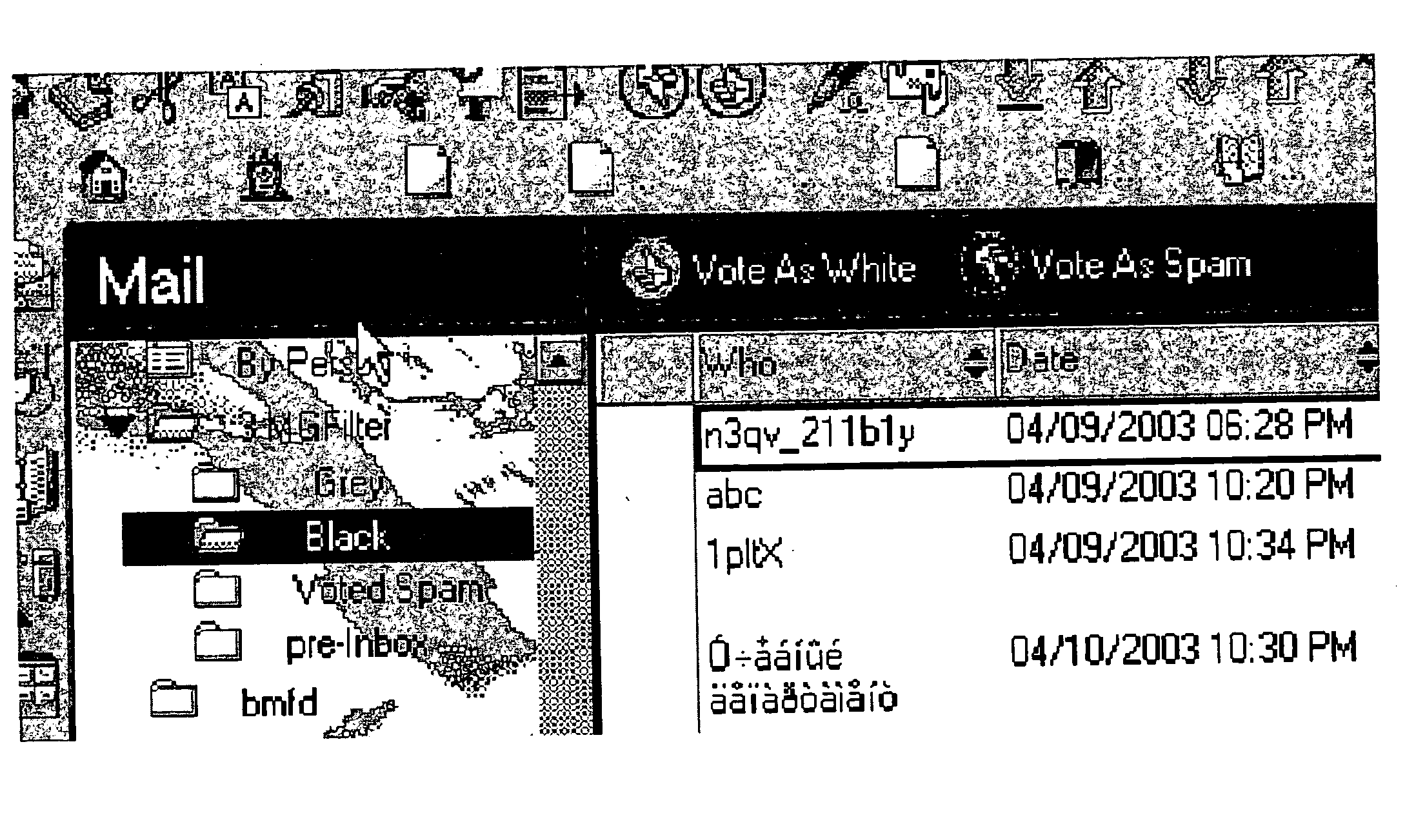 Classification of electronic mail into multiple directories based upon their spam-like properties