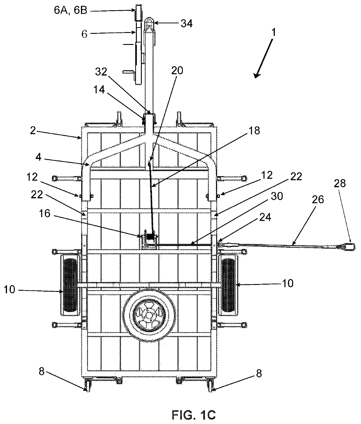 Folding trailer for stowage and methods of use