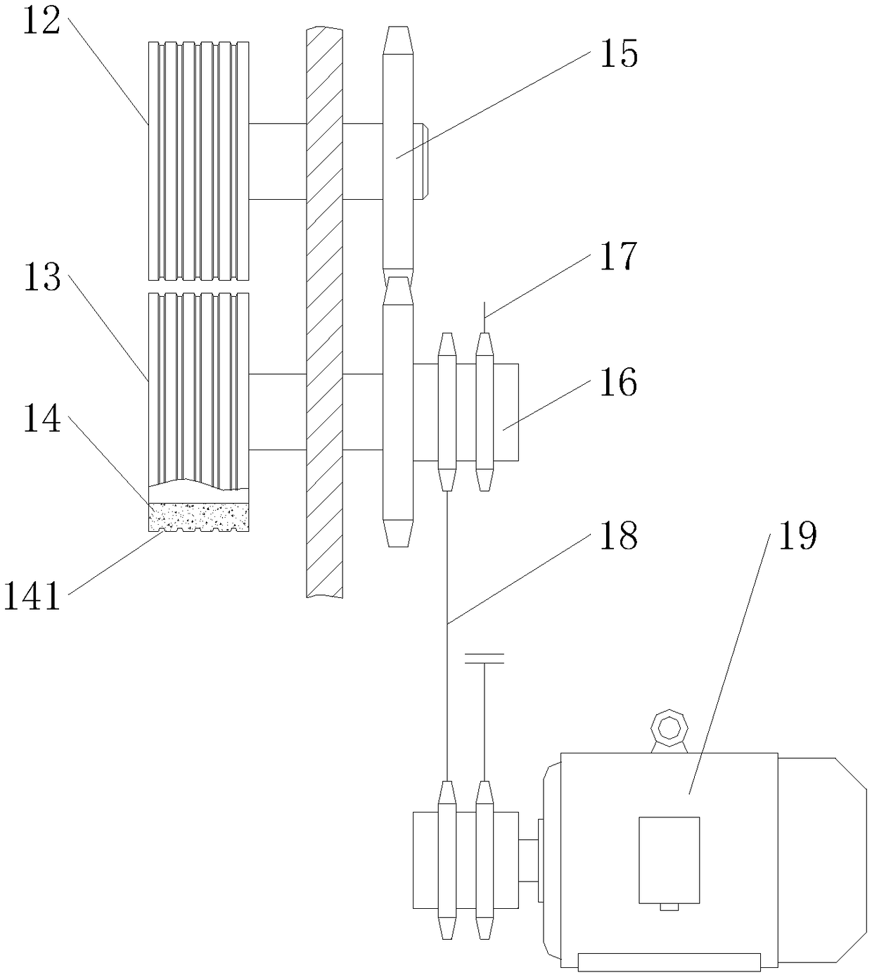 High-performance bamboo cane wiredrawing machine