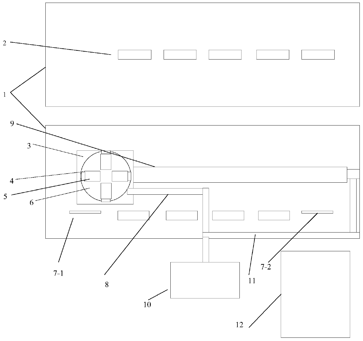 Characteristic parameter test system and working process of laser beam long-distance transmission