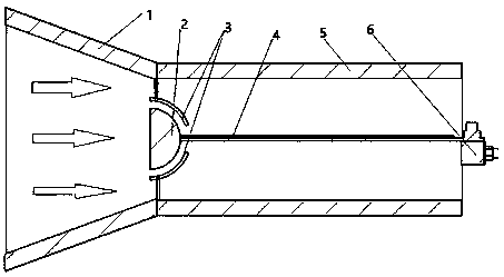 Piezoelectricity-frictional electricity composite energy harvester used for harvesting wind energy