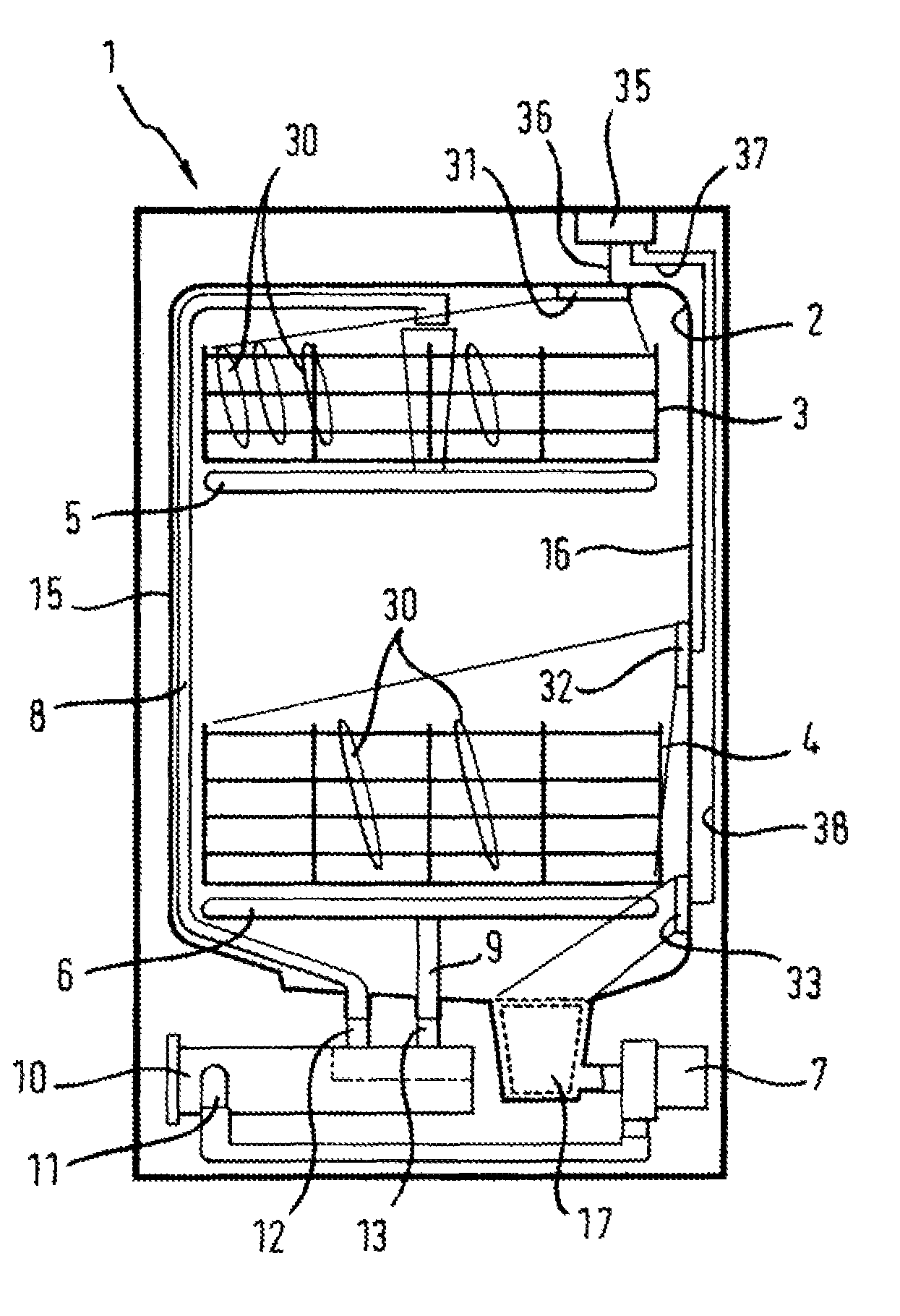 Method for detecting the load of items to be washed, and dishwasher machine