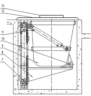 Ground buried type dustbin