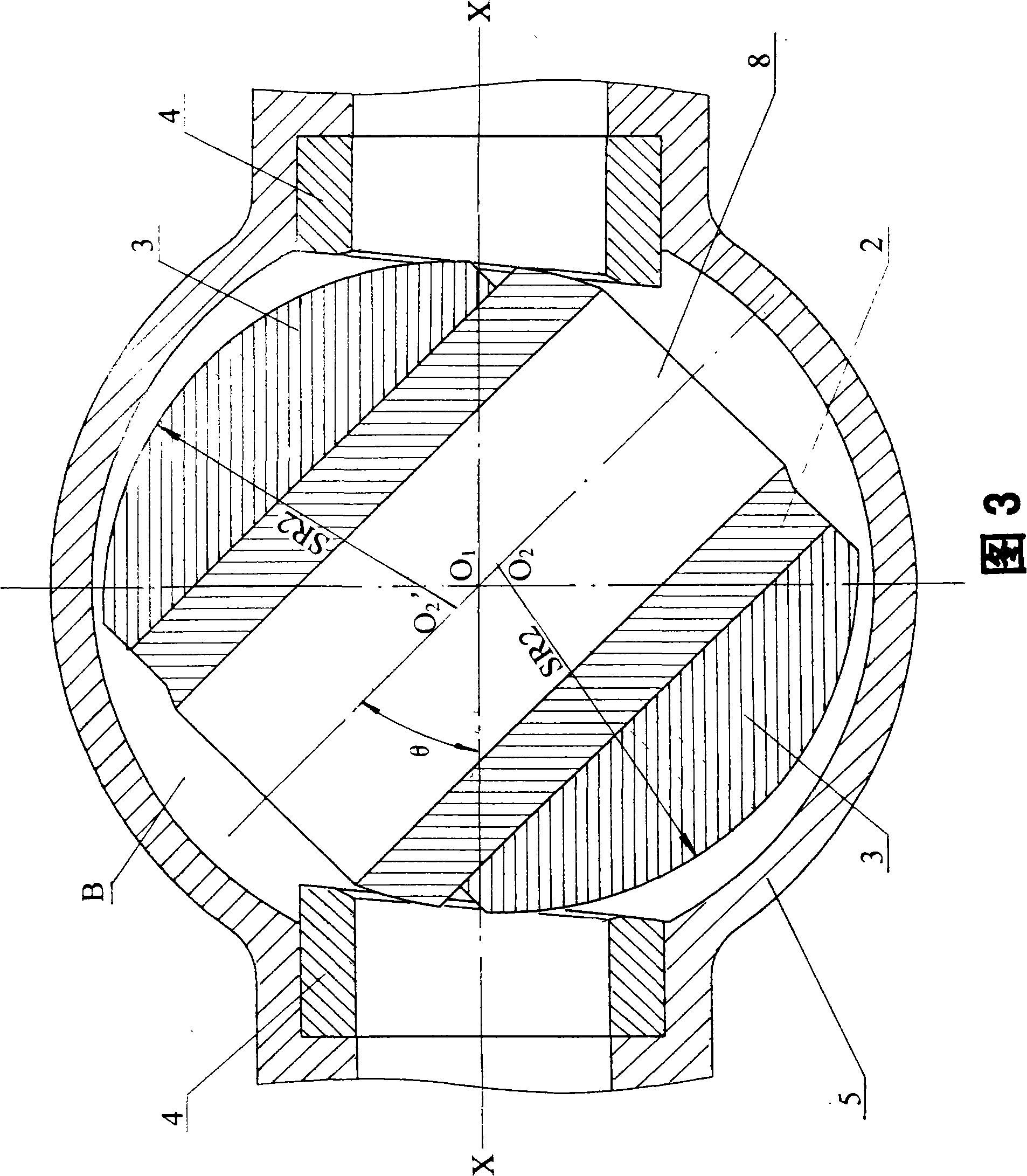 Screwing type hard seal ball valve