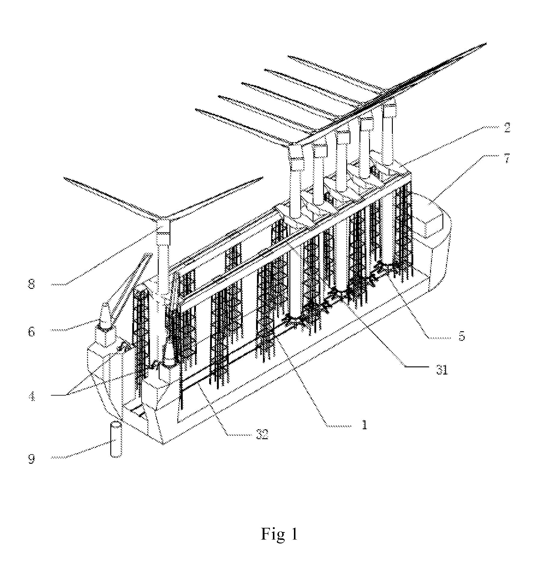 Vessel and method for transporting and hoisting the offshore wind turbine generator system