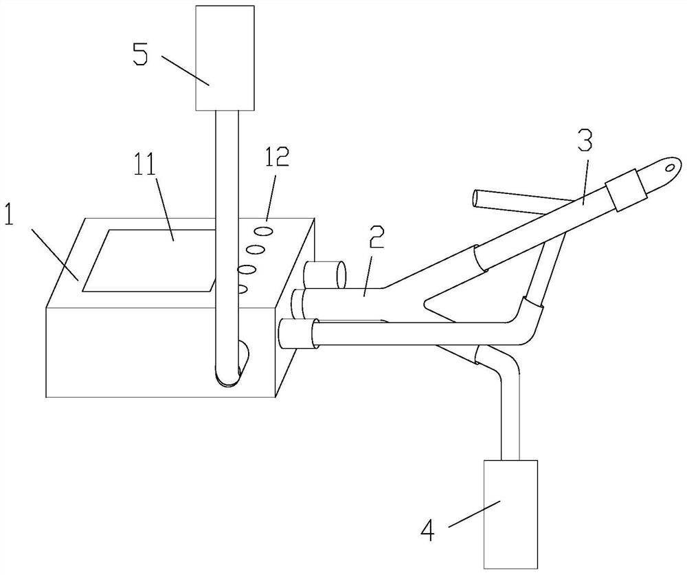 Pulse type bladder blood clot flushing and negative pressure drainage integrated device