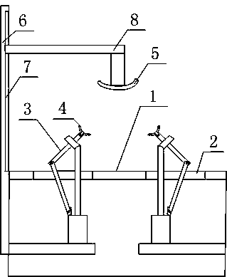 Dual-purpose fixing mechanism for cutting arc-shaped board