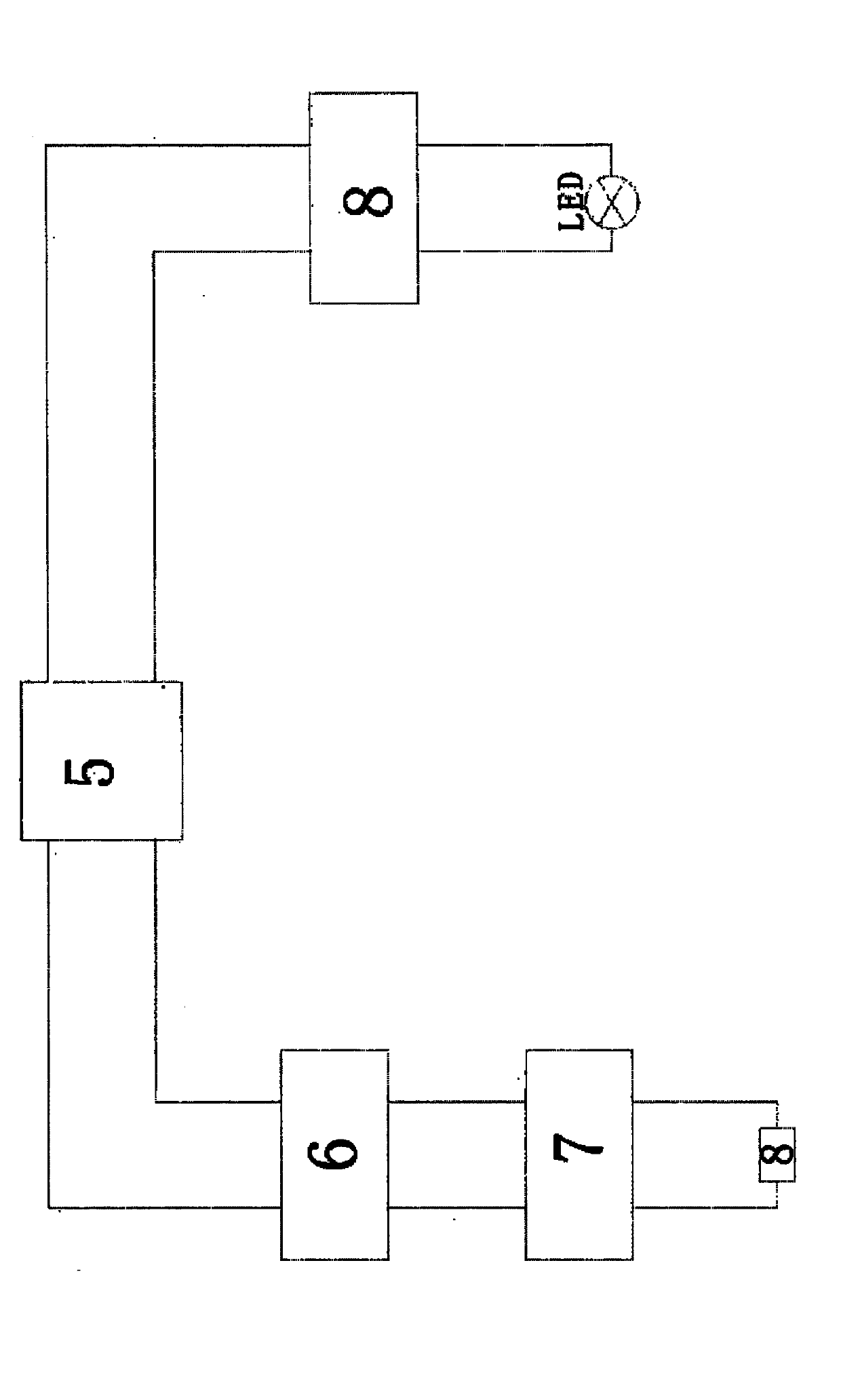 LED lamp table type impact testing device