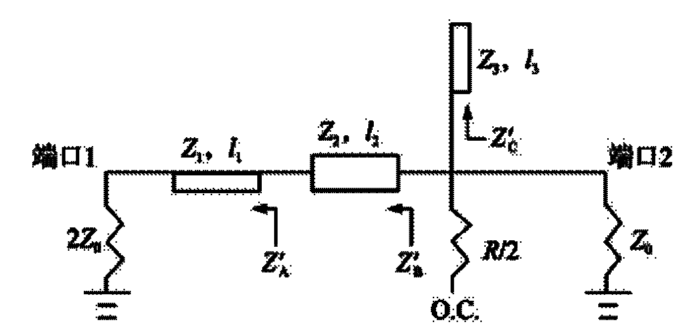 Double-frequency Wilkinson power divider