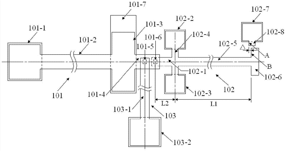 Young's modulus test structure and method of film material