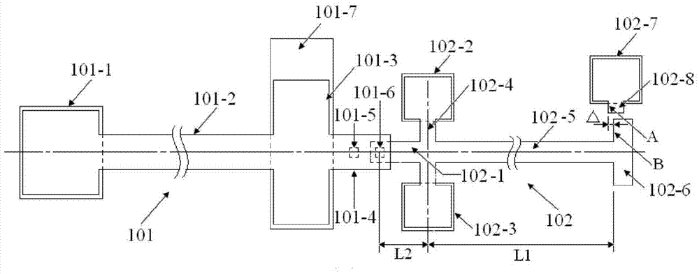 Young's modulus test structure and method of film material