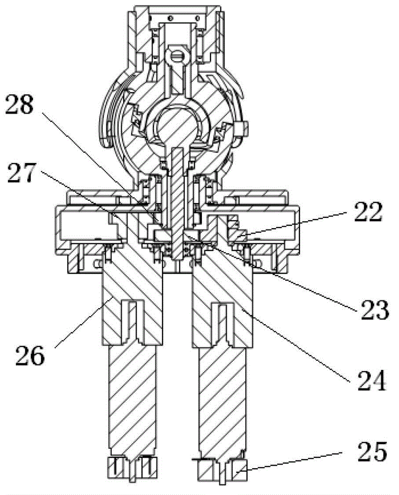 Three-freedom-degree constant speed decoupling space robot active spherical wrist and universal compliant control method