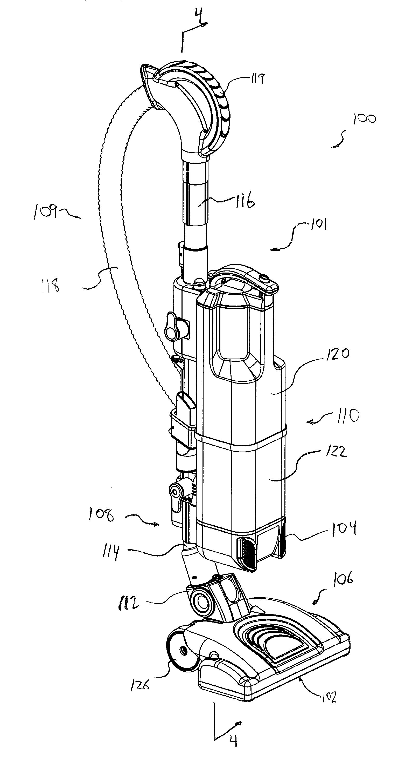 Valve for a surface cleaning apparatus