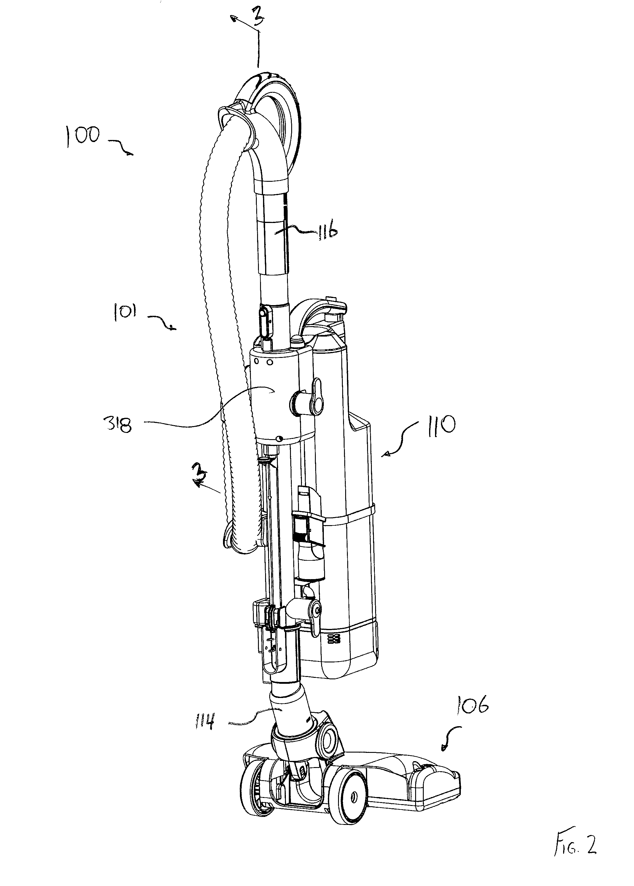 Valve for a surface cleaning apparatus