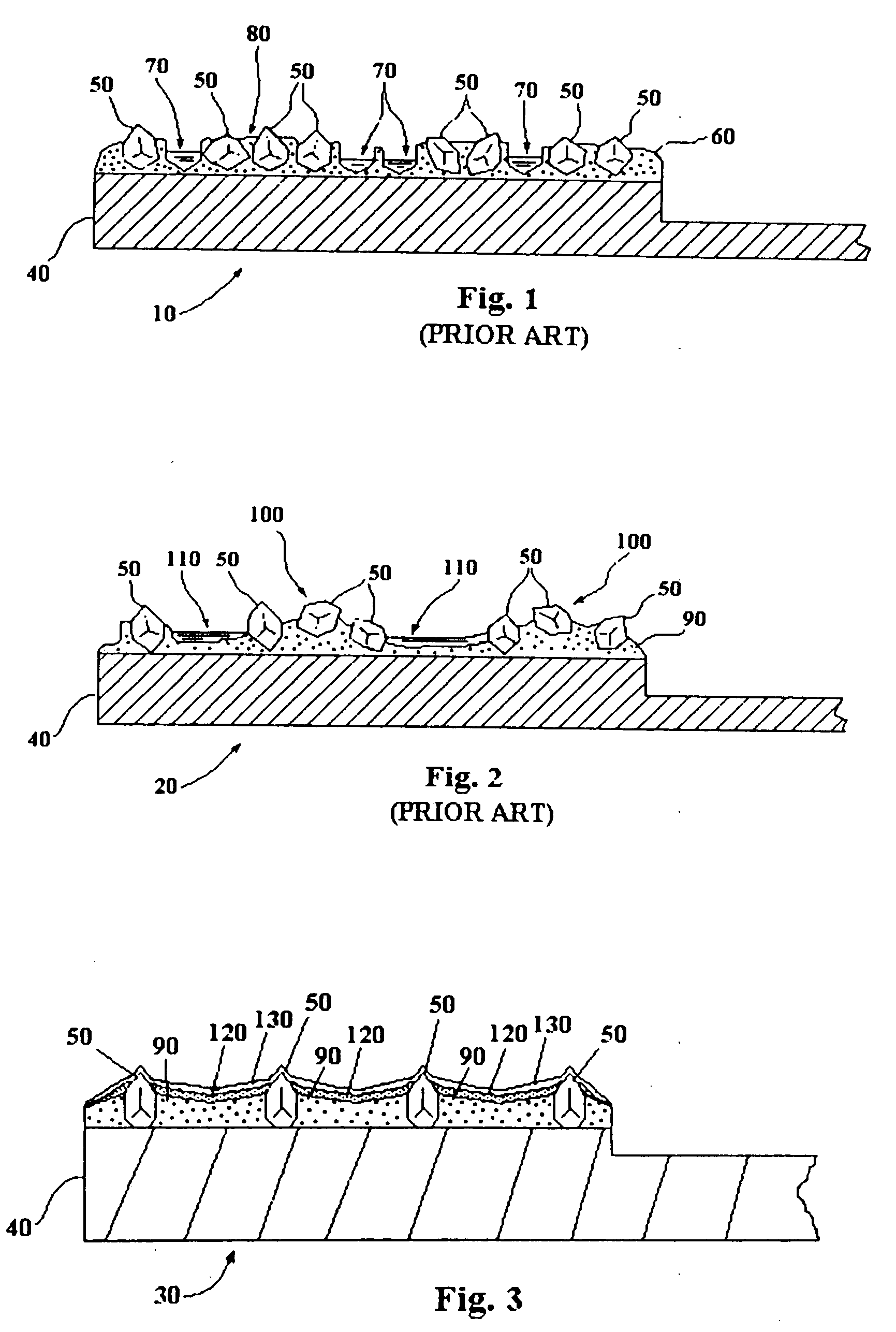 Contoured CMP pad dresser and associated methods