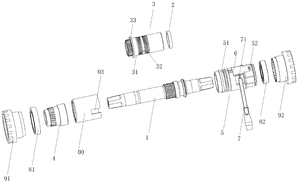 Dynamic and static combined torque sensor of electric power-assisted bicycle