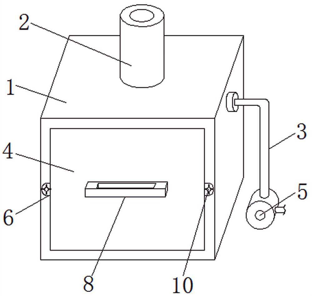 A boiler room waste gas recovery device