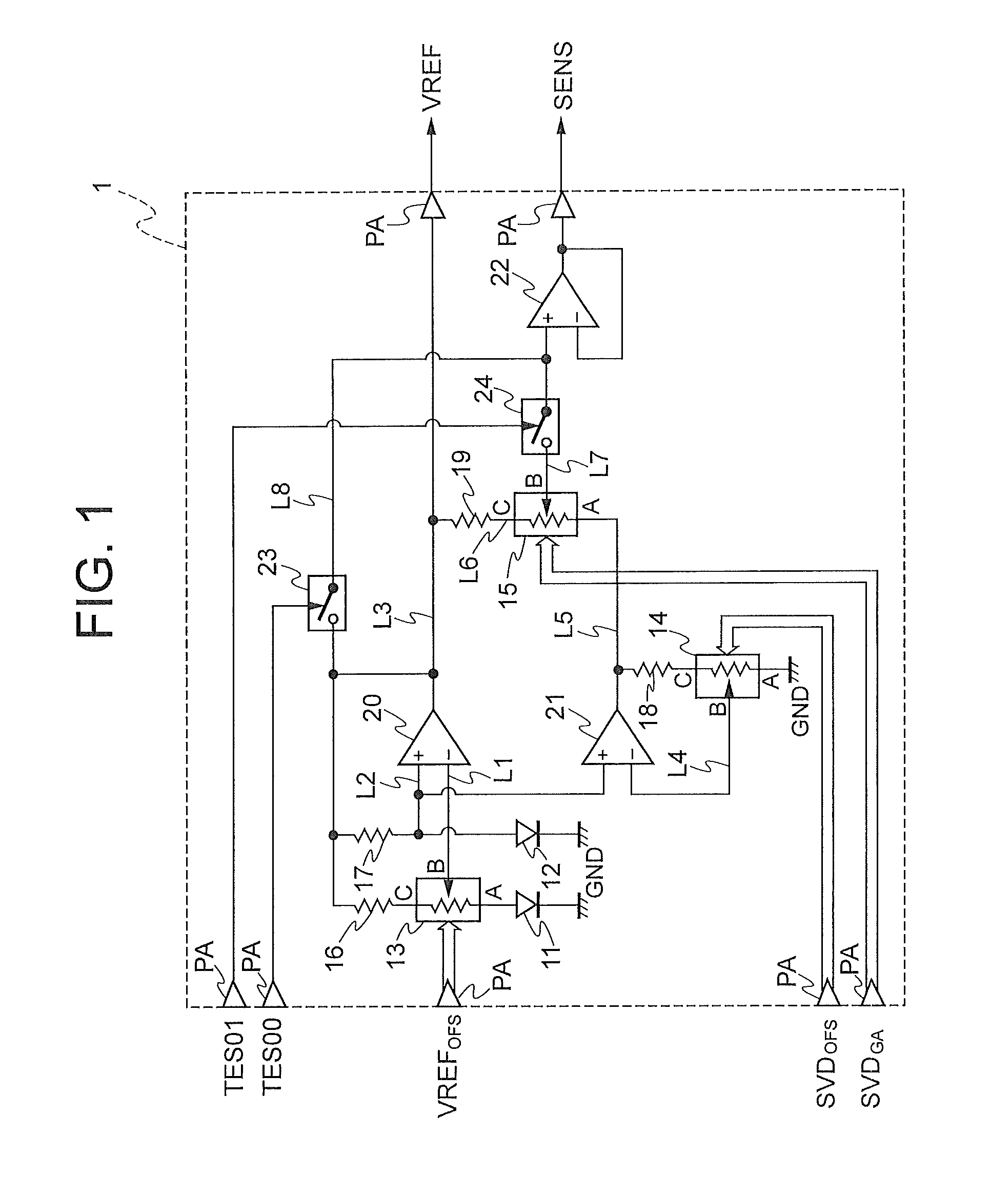 Temperature detection circuit and method of adjusting the same