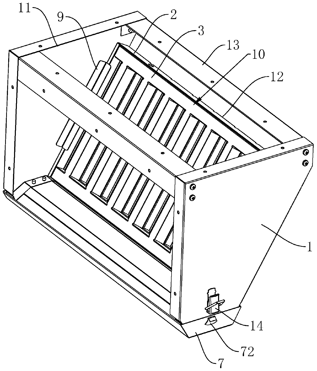 An oil fume filter with primary effect filtering function