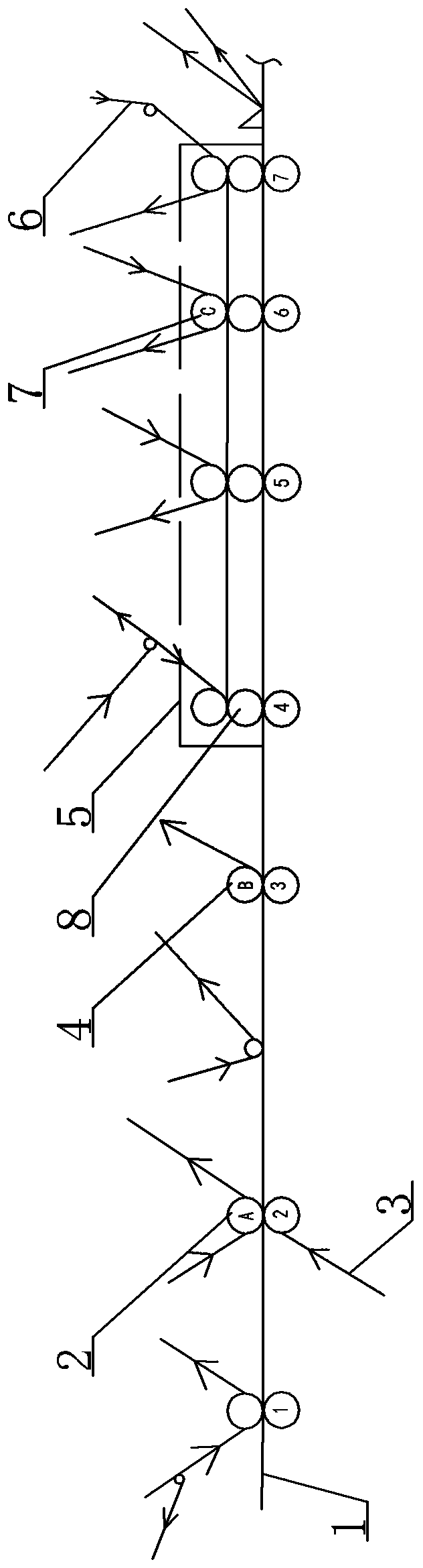 Process for manufacturing nanocrystal double wrapping edges by using roller knifes