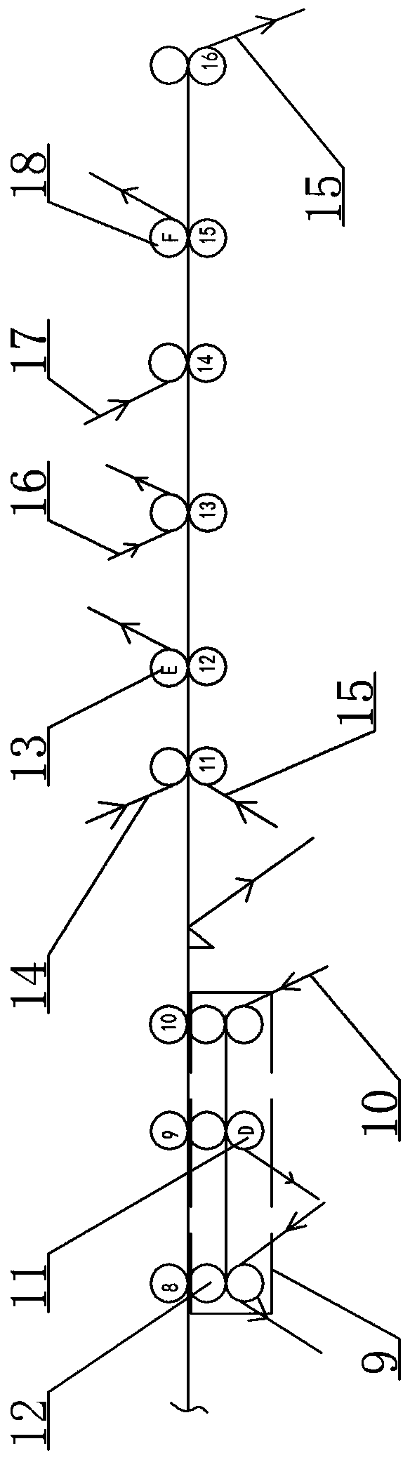 Process for manufacturing nanocrystal double wrapping edges by using roller knifes